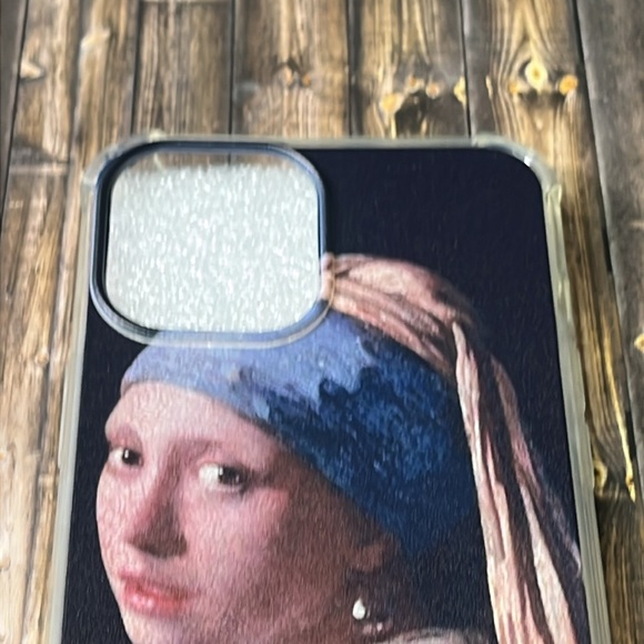 5for$10 iPhone 12 Pro Max Phone case - Pearl earrings by Jan V artistic painting - Picture 2 of 5